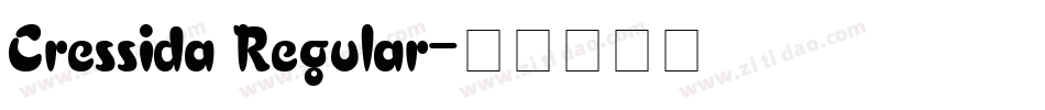 Cressida Regular字体转换